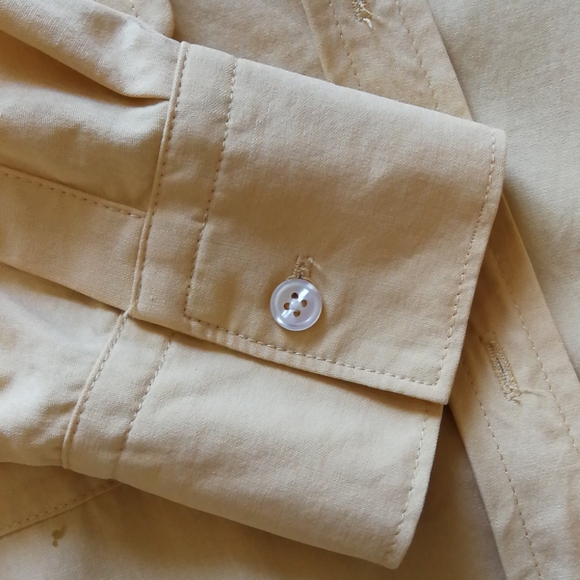 Everlane Buttetr Yellow The Washable Clean 100% Silk Shirt,US 0 - Picture 7 of 9